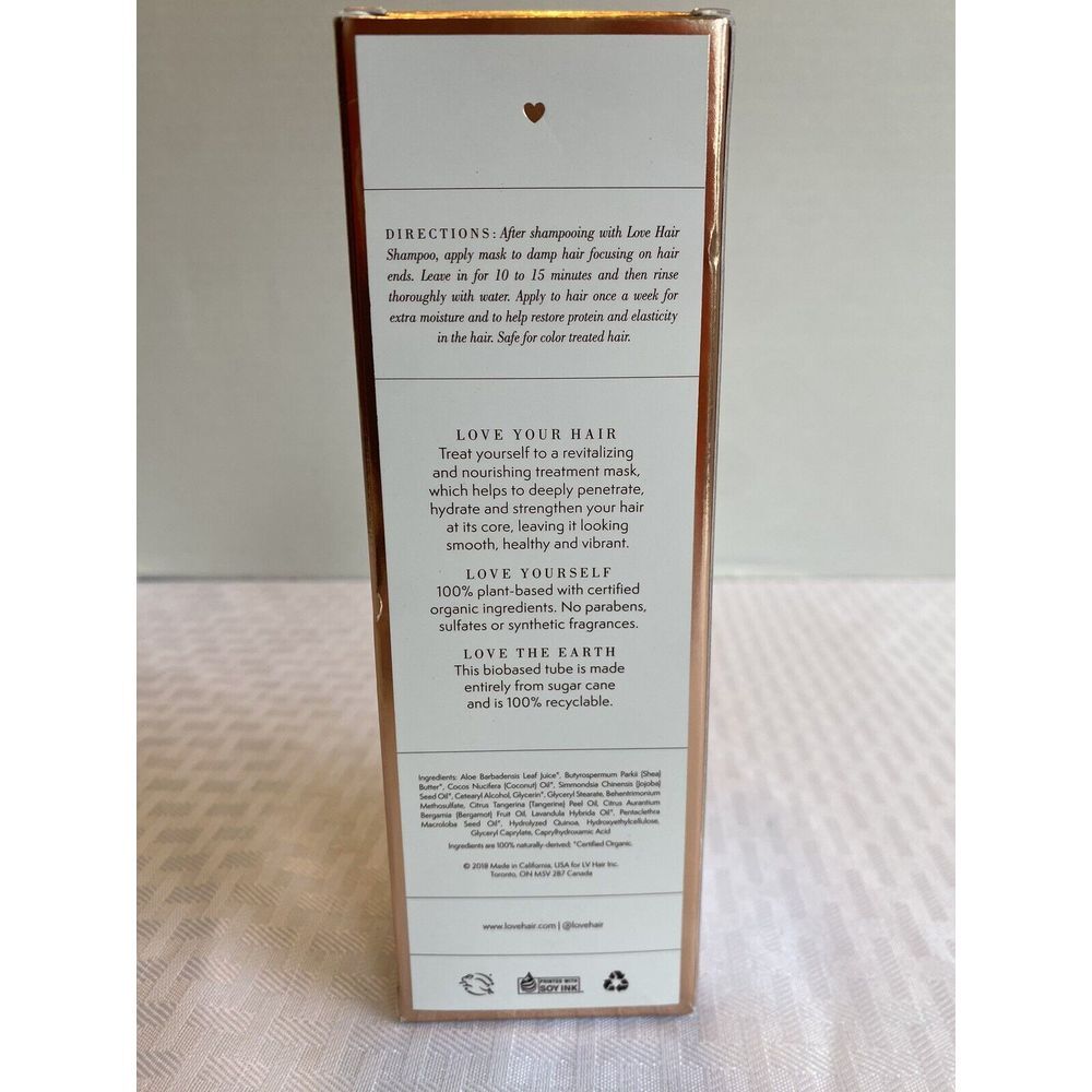 Love Hair Nourishing Treatment Mask 6oz Hydrates And Restores All Hair Types NEW - Picture 2 of 3